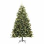 Árbol de Navidad artificial con ramas plegables y conos 240 cm