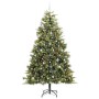 Árbol de Navidad artificial con ramas plegables y conos 240 cm