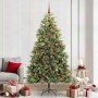 Árbol de Navidad artificial con ramas plegables y conos 240 cm