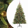 Árbol de Navidad artificial con ramas plegables y conos 240 cm