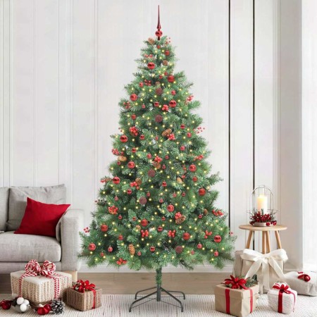 Árbol de Navidad artificial Verde 240 cm PVC y Metal