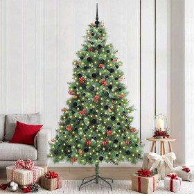 Árbol de Navidad artificial Verde 240 cm PVC y Metal