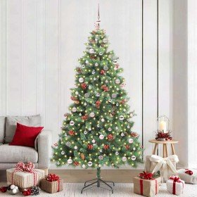 Árbol de Navidad artificial Verde 240 cm PVC y Metal
