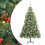 Árbol de Navidad artificial Verde 240 cm PVC y Metal