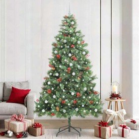 Árbol de Navidad artificial Verde 240 cm PVC y Metal