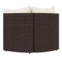 Garden corner sofas with cushions 2 units brown synthetic rattan by vidaXL, Outdoor sofas - Ref: Foro24-319758, Price: 154,09...