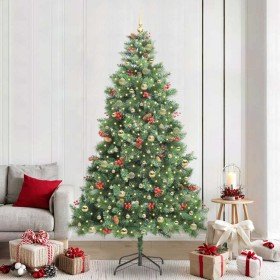 Árbol de Navidad artificial Verde 240 cm PVC y Metal