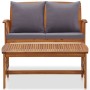 2-teiliges Gartenmöbel mit Kissen aus massivem Akazienholz von vidaXL, Gartensets - Ref: Foro24-310274, Preis: 300,32 €, Raba...