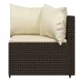 Garden corner sofas with cushions 2 units brown synthetic rattan by vidaXL, Outdoor sofas - Ref: Foro24-319758, Price: 154,09...