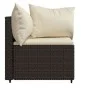 Garden corner sofas with cushions 2 units brown synthetic rattan by vidaXL, Outdoor sofas - Ref: Foro24-319758, Price: 154,09...