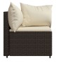 Garten-Ecksofas mit Kissen, 2 Einheiten, braunes synthetisches Rattan von vidaXL, Outdoor-Sofas - Ref: Foro24-319758, Preis: ...