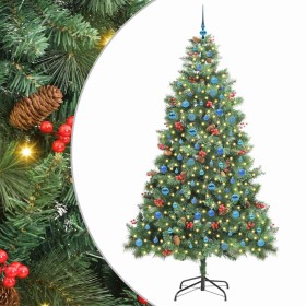 Árbol de Navidad artificial Verde 240 cm PVC y Metal