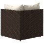 Garden corner sofa with brown synthetic rattan cushions by vidaXL, Outdoor sofas - Ref: Foro24-319745, Price: 77,26 €, Discou...