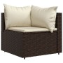 4-piece garden furniture set and brown synthetic rattan cushions by vidaXL, Outdoor sofas - Ref: Foro24-319749, Price: 368,51...