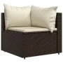 4-piece garden furniture set and brown synthetic rattan cushions by vidaXL, Outdoor sofas - Ref: Foro24-319749, Price: 360,71...