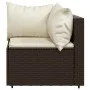 4-piece garden furniture set and brown synthetic rattan cushions by vidaXL, Outdoor sofas - Ref: Foro24-319749, Price: 360,71...
