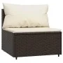 4-piece garden furniture set and brown synthetic rattan cushions by vidaXL, Outdoor sofas - Ref: Foro24-319749, Price: 360,71...