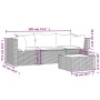 4-piece garden furniture set and brown synthetic rattan cushions by vidaXL, Outdoor sofas - Ref: Foro24-319751, Price: 284,63...