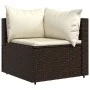 Garden corner sofas and cushions 2 pcs brown synthetic rattan by vidaXL, Outdoor sofas - Ref: Foro24-319746, Price: 150,71 €,...