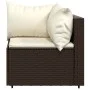 Garden corner sofas and cushions 2 pcs brown synthetic rattan by vidaXL, Outdoor sofas - Ref: Foro24-319746, Price: 150,71 €,...