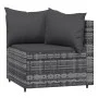 Corner garden sofas with 2 synthetic rattan gray cushions by vidaXL, Outdoor sofas - Ref: Foro24-319774, Price: 157,94 €, Dis...