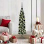 Árbol Navideño Artificial Delgado con 150 LED verde y 120 cm