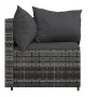 Corner garden sofas with 2 synthetic rattan gray cushions by vidaXL, Outdoor sofas - Ref: Foro24-319774, Price: 157,94 €, Dis...