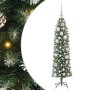 Árbol Navideño Artificial Delgado con 150 LED verde y 120 cm