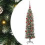 Árbol Navideño Artificial Delgado con 150 LED verde y 150 cm