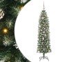 Árbol Navideño Artificial Delgado con 150 LED verde y 150 cm