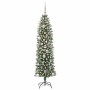 Árbol Navideño Artificial Delgado con 150 LED verde y 150 cm