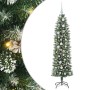 Árbol Navideño Artificial Delgado con 150 LED verde y 150 cm