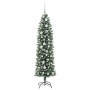 Árbol Navideño Artificial Delgado con 150 LED verde y 150 cm
