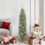Árbol Navideño Artificial Delgado con 150 LED verde y 150 cm