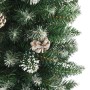 Árbol Navideño Artificial Delgado con 150 LED verde y 150 cm