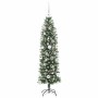 Árbol Navideño Artificial Delgado con 150 LED verde y 150 cm