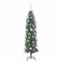 Árbol Navideño Artificial Delgado con 150 LED verde y 150 cm
