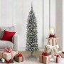 Árbol Navideño Artificial Delgado con 150 LED verde y 150 cm