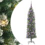 Árbol Navideño Artificial Delgado con 150 LED verde y 150 cm