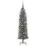 Árbol Navideño Artificial Delgado con 150 LED verde y 150 cm