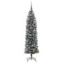 Árbol Navideño Artificial Delgado con 150 LED verde y 150 cm