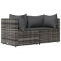 Corner garden sofas with 2 synthetic rattan gray cushions by vidaXL, Outdoor sofas - Ref: Foro24-319762, Price: 142,26 €, Dis...