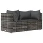 Corner garden sofas with 2 synthetic rattan gray cushions by vidaXL, Outdoor sofas - Ref: Foro24-319762, Price: 140,59 €, Dis...