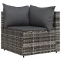 Corner garden sofas with 2 synthetic rattan gray cushions by vidaXL, Outdoor sofas - Ref: Foro24-319762, Price: 140,59 €, Dis...