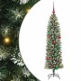 Árbol Navideño Artificial Delgado con 150 LED verde y 150 cm