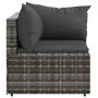 Corner garden sofas with 2 synthetic rattan gray cushions by vidaXL, Outdoor sofas - Ref: Foro24-319762, Price: 140,59 €, Dis...