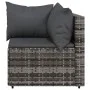 Corner garden sofas with 2 synthetic rattan gray cushions by vidaXL, Outdoor sofas - Ref: Foro24-319762, Price: 140,59 €, Dis...