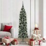 Árbol Navideño Artificial Delgado con 300 LED verde y 180 cm