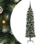 Árbol Navideño Artificial Delgado con 300 LED verde y 180 cm