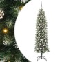 Árbol Navideño Artificial Delgado con 300 LED verde y 180 cm